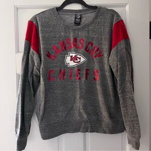 Kansas City Chiefs Gray and Red Women's Sweater